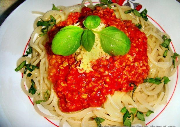 Fotografia przedstawiająca Spaghetti a’la bolognese – Christophera.