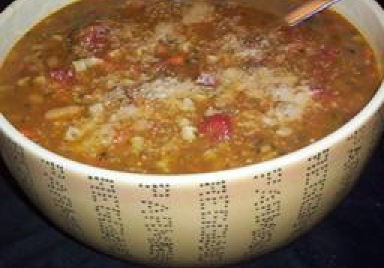 meksykańska zupa fasolowa foto