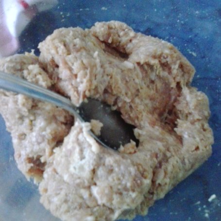 Krok 1 - mielone kuleczki z kalafiorem i mozzarellą foto