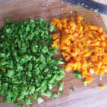 Krok 1 - Mięsne kotlety ryżowe z warzywami foto
