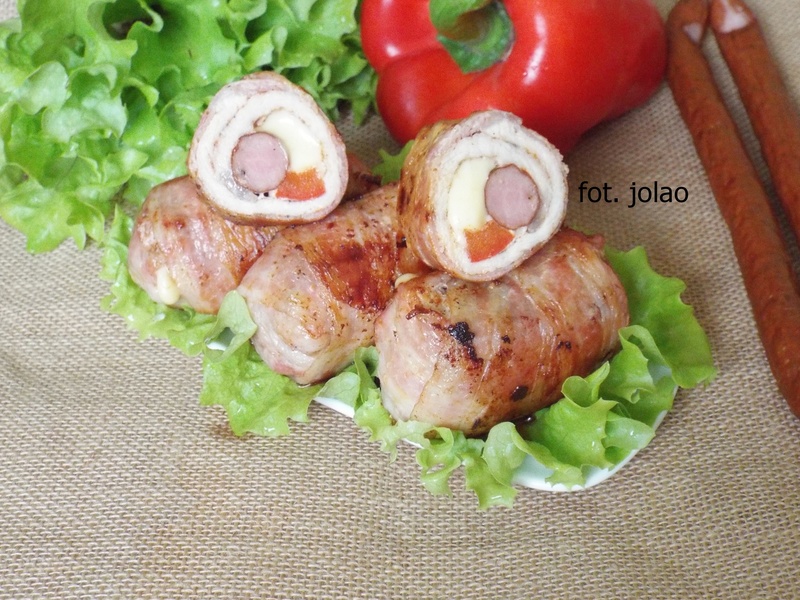 Roladki schabowe w boczku - medium