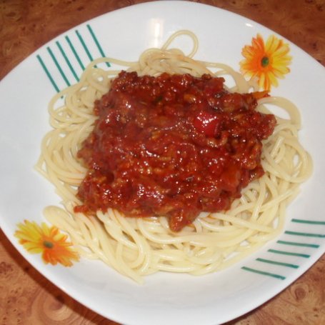 Krok 6 - Mięsno-warzywne spaghetti. foto