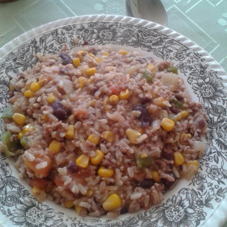 Krok 4 - mięsno-warzywny mix z ryżem foto