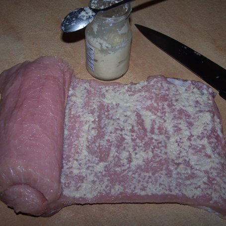 Krok 2 - Mięso w mięsie, czyli schab nadziewany mięsem mielonym i nie tylko... :) foto