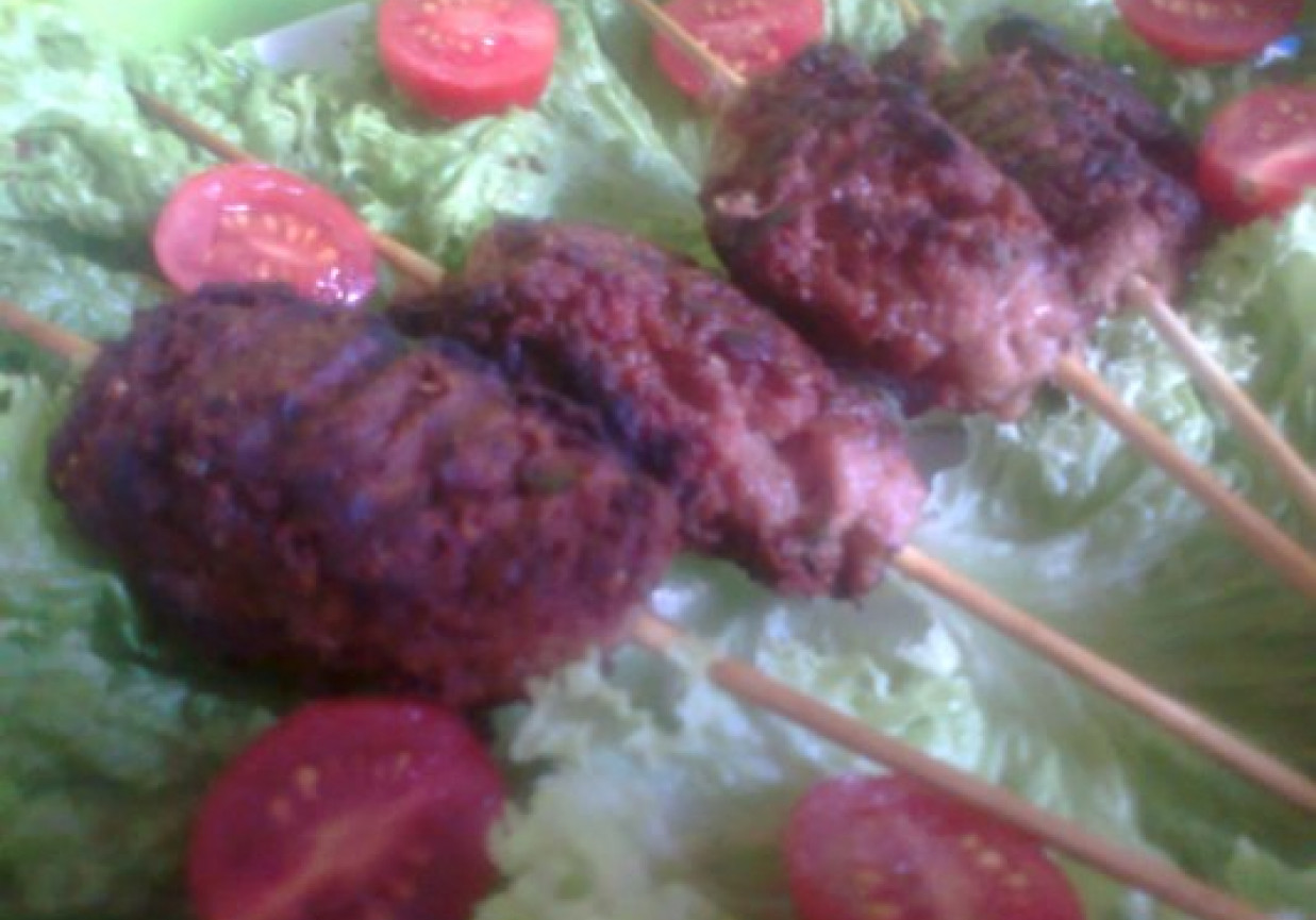 Mięso z bazylią grillowane a\'la Kebab foto