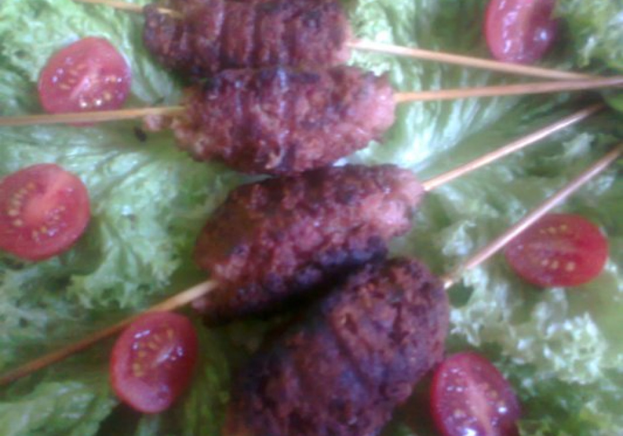 Mięso z bazylią grillowane a\'la Kebab foto