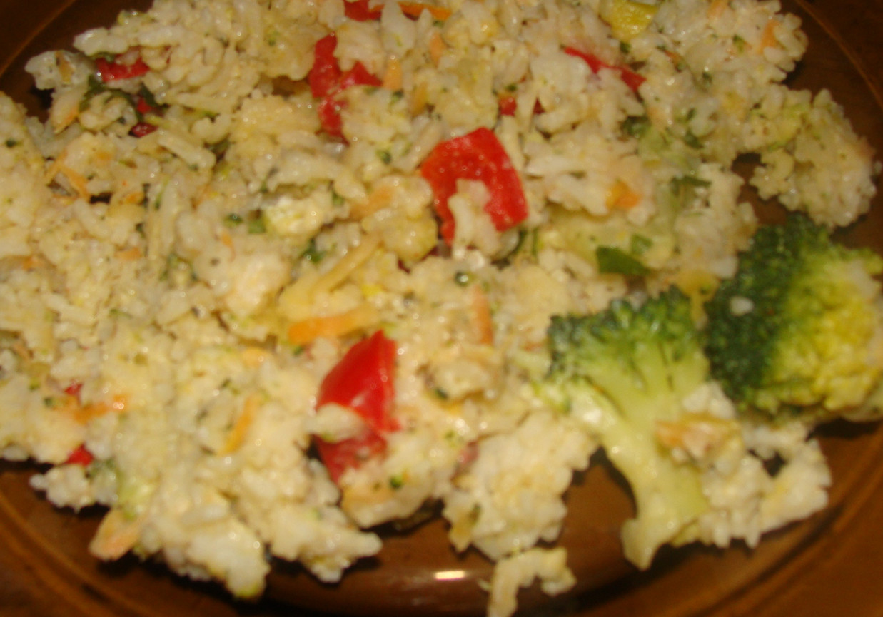 Mieszanka warzywno-ryżowa z serem foto