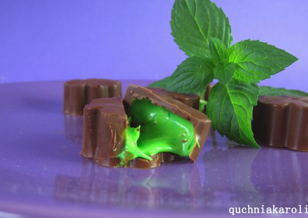 Fotografia przedstawiająca Miętowe czekoladki