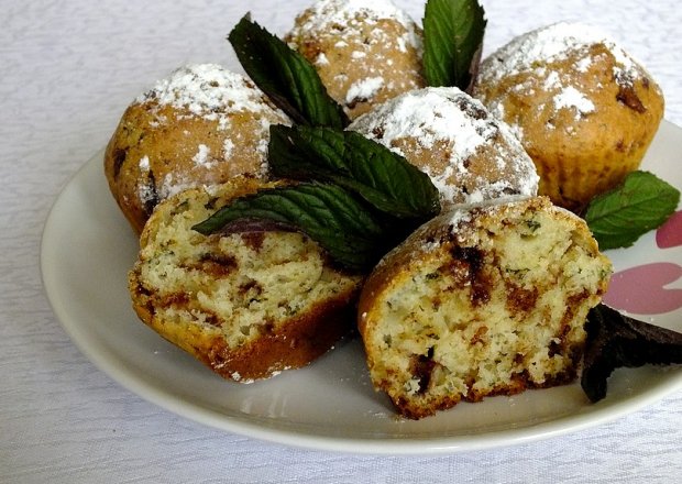 Fotografia przedstawiająca Miętowo - czekoladowe muffinki