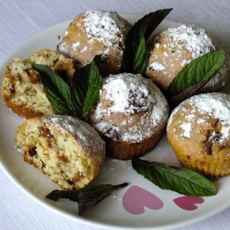 Krok 5 - Miętowo - czekoladowe muffinki  foto