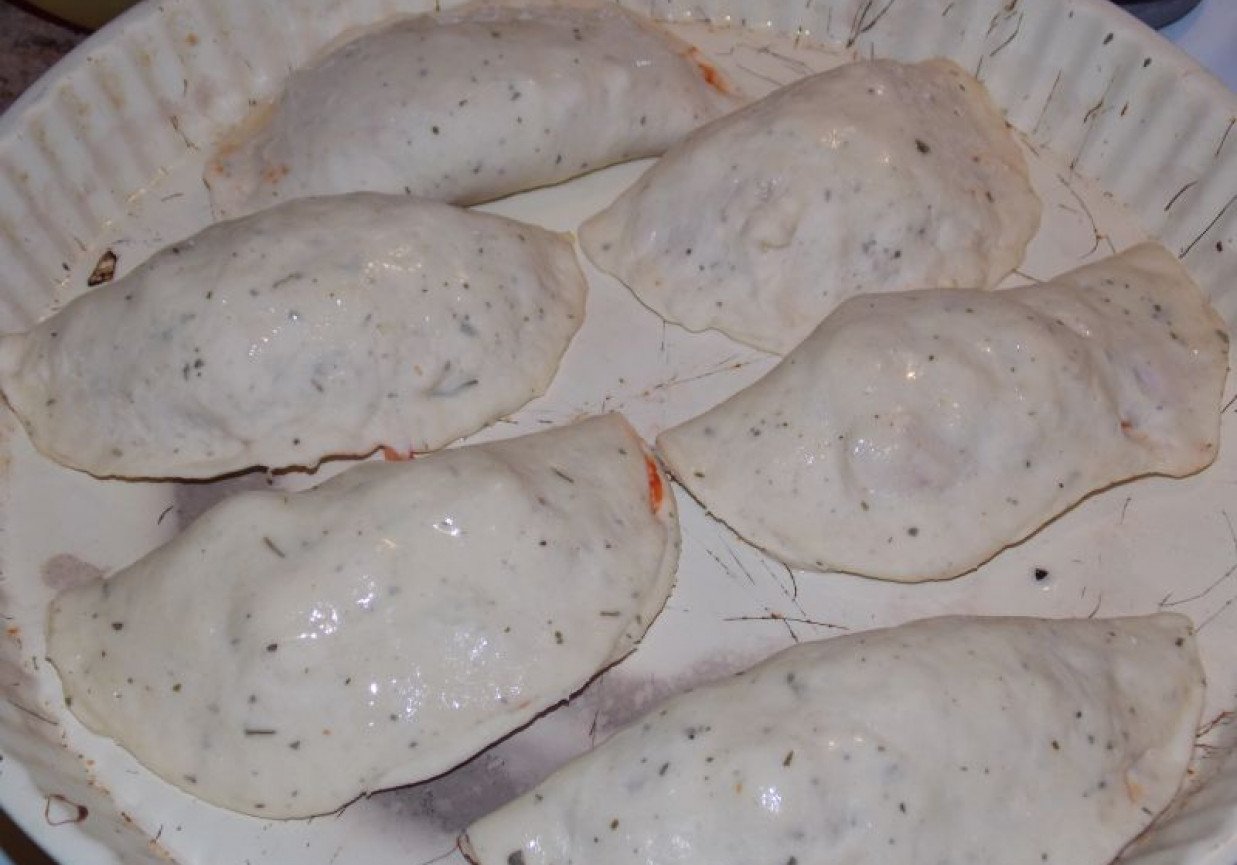 Mini calzone z warzywami foto