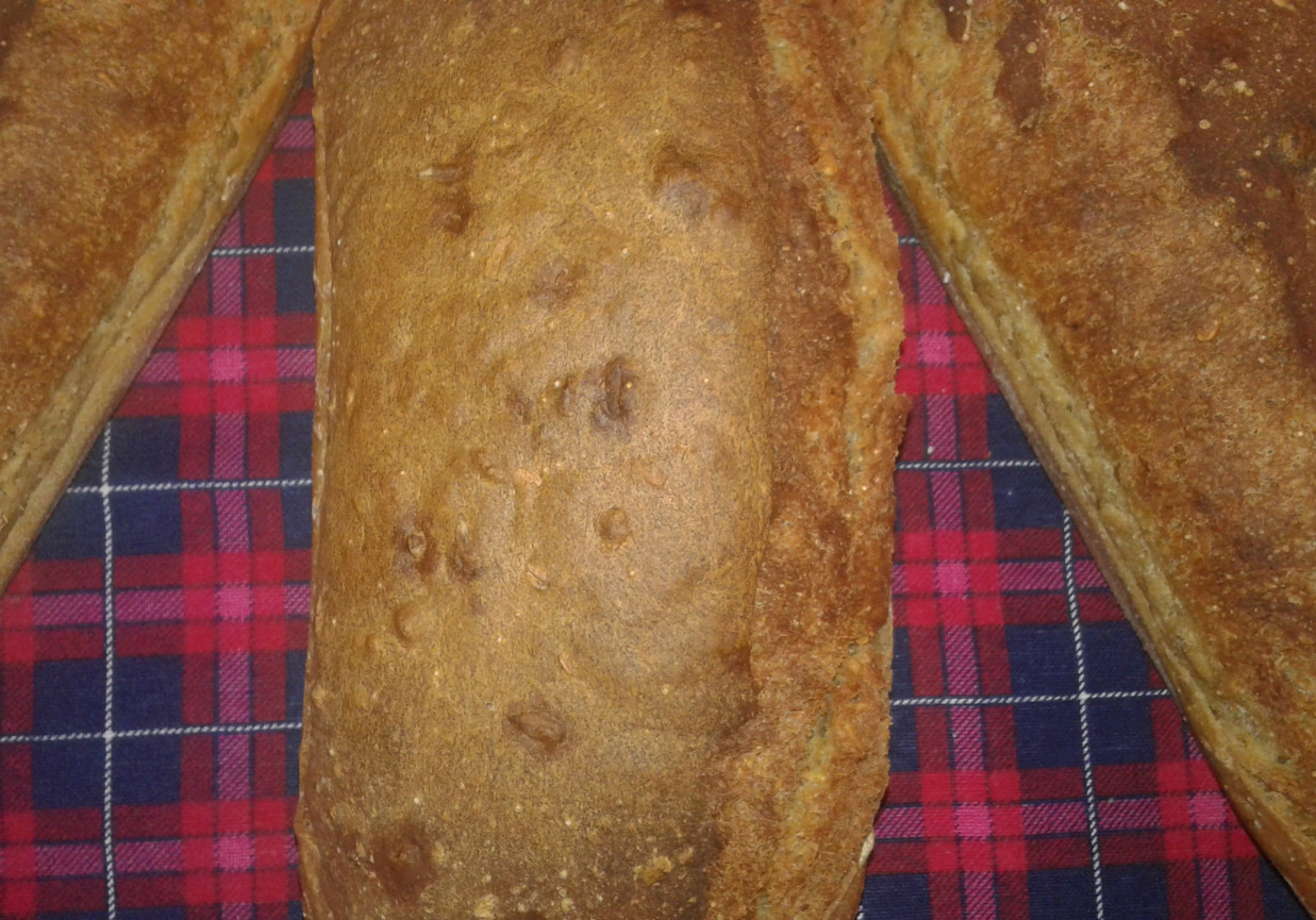 Miodowy chlebek na różnych mąkach foto