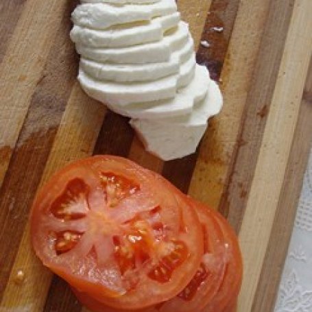 Krok 1 - Miruna pieczona z mozzarellą i pomidorami foto