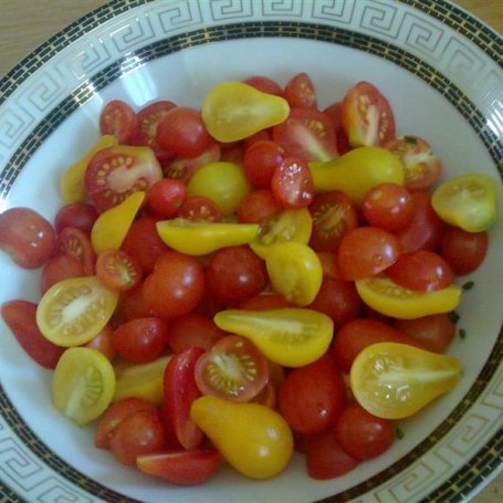 Krok 1 - Mix sałatkowy z pomidorków foto