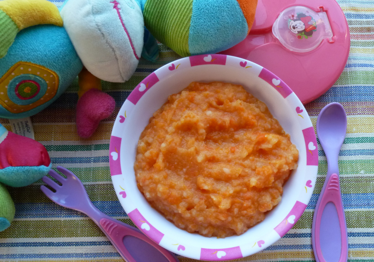 Młoda marchew z ziemniaczkami - dla niemowląt foto
