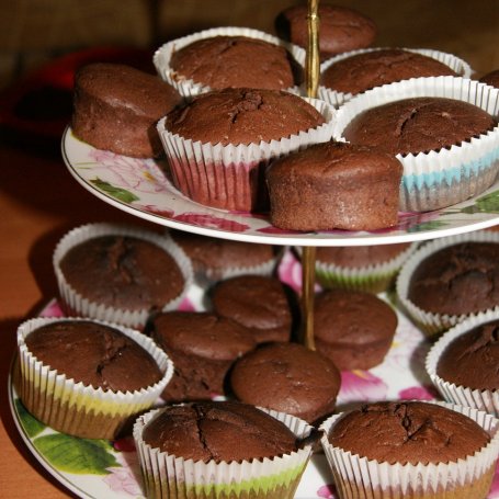 Krok 4 - Mocno czekoladowe muffiny foto