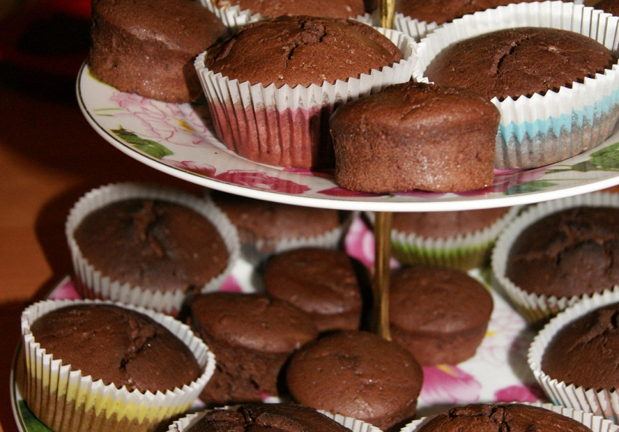 Mocno czekoladowe muffiny foto