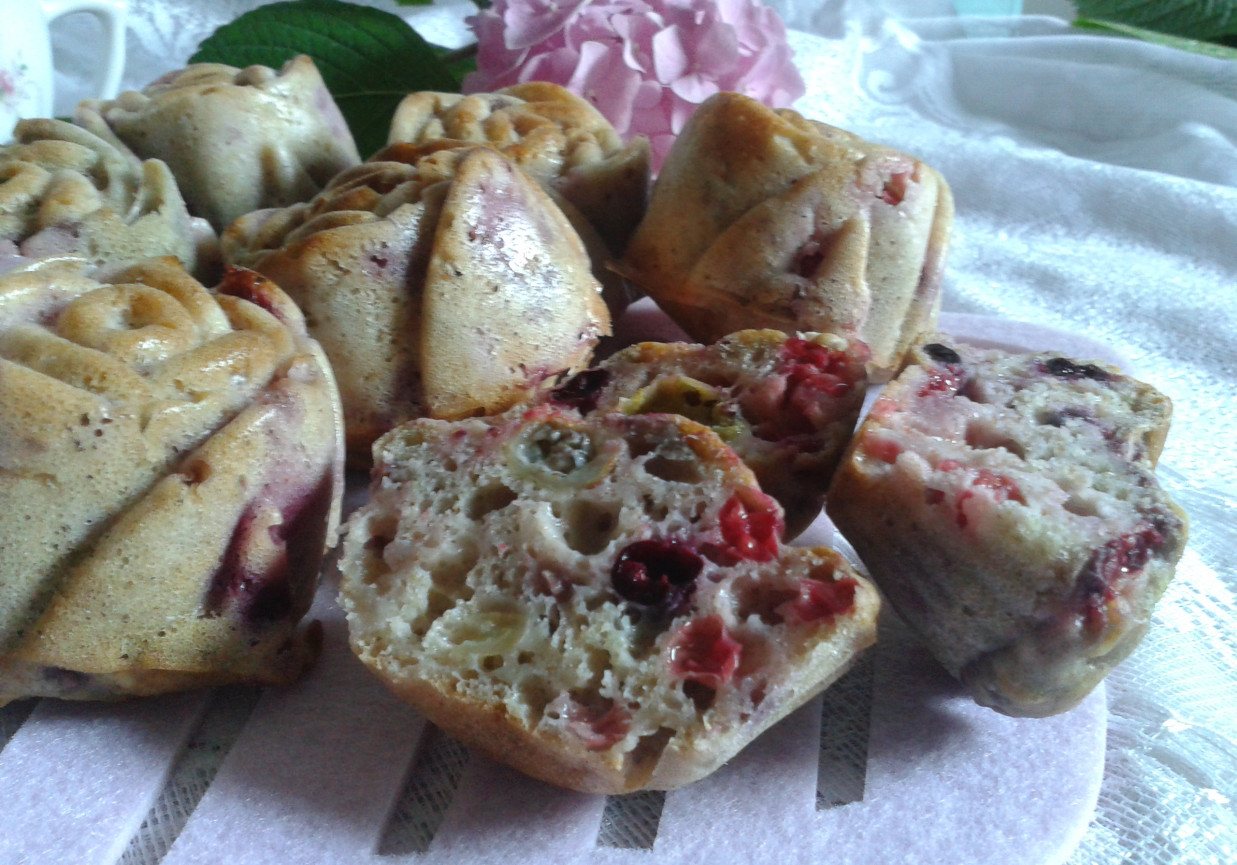 Mocno owocowe muffinki bez tłuszczu foto