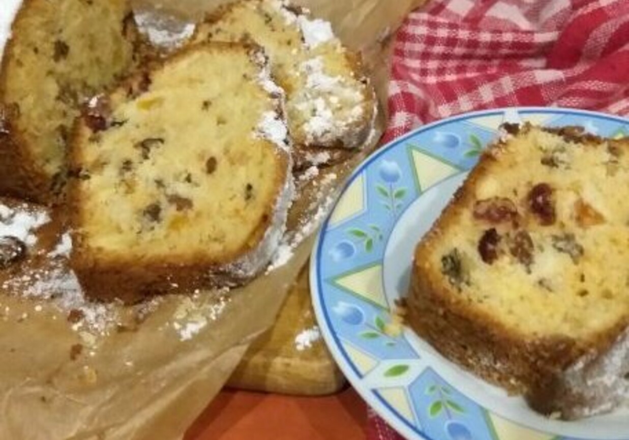 Mój mocno bakaliowy keks foto