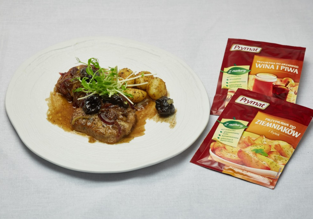 Mój przepis na…: Eskalopki wieprzowe duszone w piwie z suszonymi śliwkami, odc. 4 foto