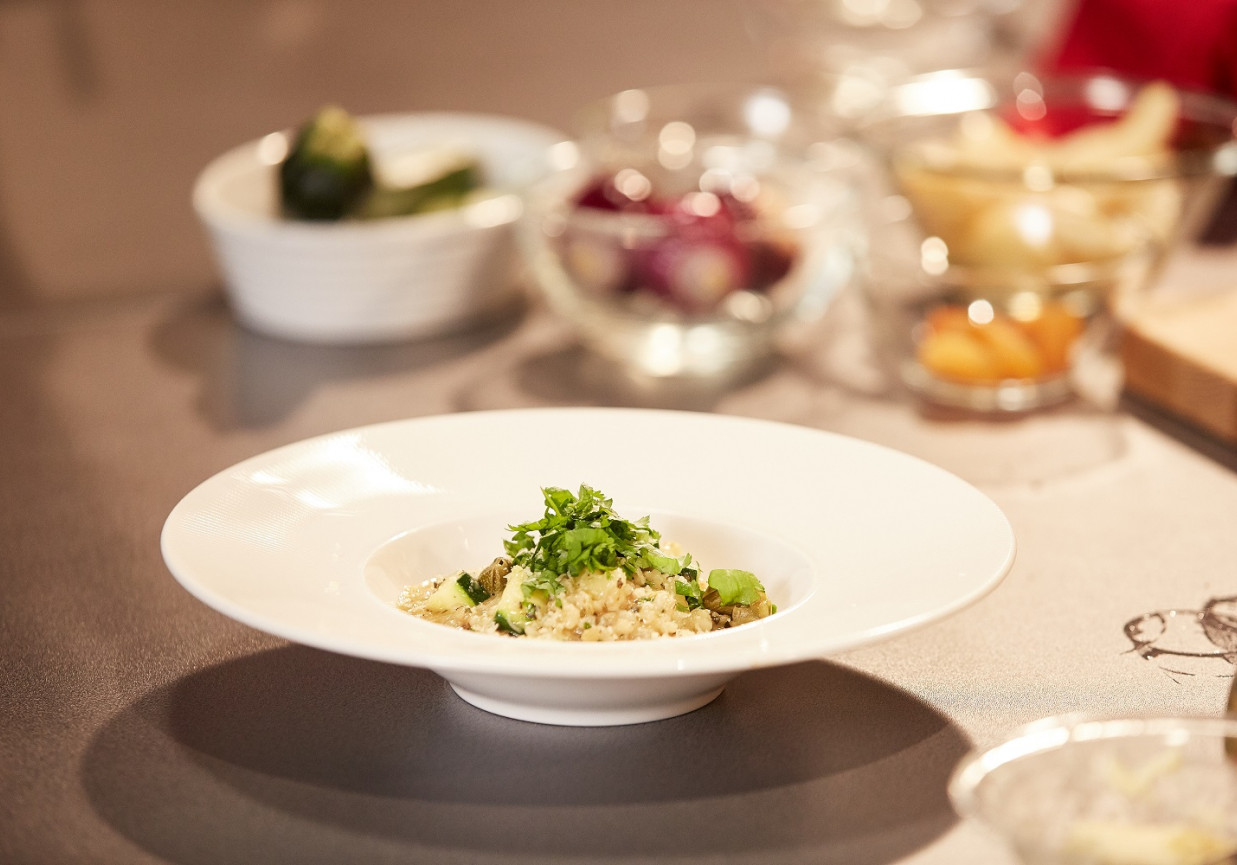 Mój przepis na…: Risotto z cukinią, gruszką i morelami, odc. 20 foto