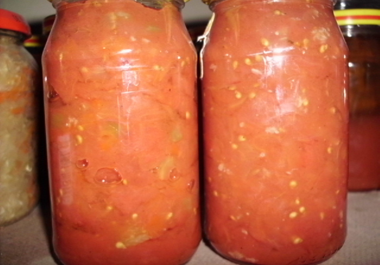 Mój sosik pomidorowy na zimę foto