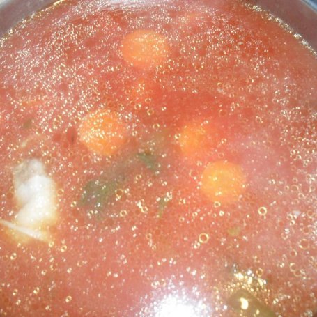 Krok 5 - Moja ulubiona zupka :-) czyli pomidorowa z ryżem! foto