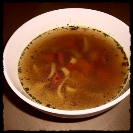 Krok 6 - Moja zupa krabowa z makaronem surimi foto
