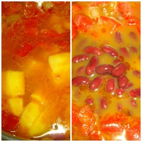 Krok 2 - Moja zupa paprykowo-fasolowa z kiełbasą foto