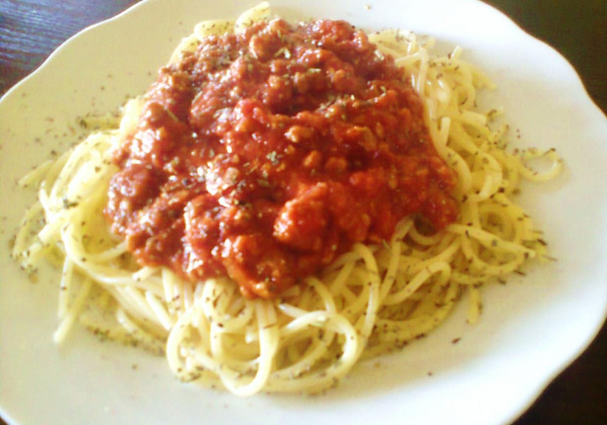 Moje spaghetti z mięsem mielonym foto