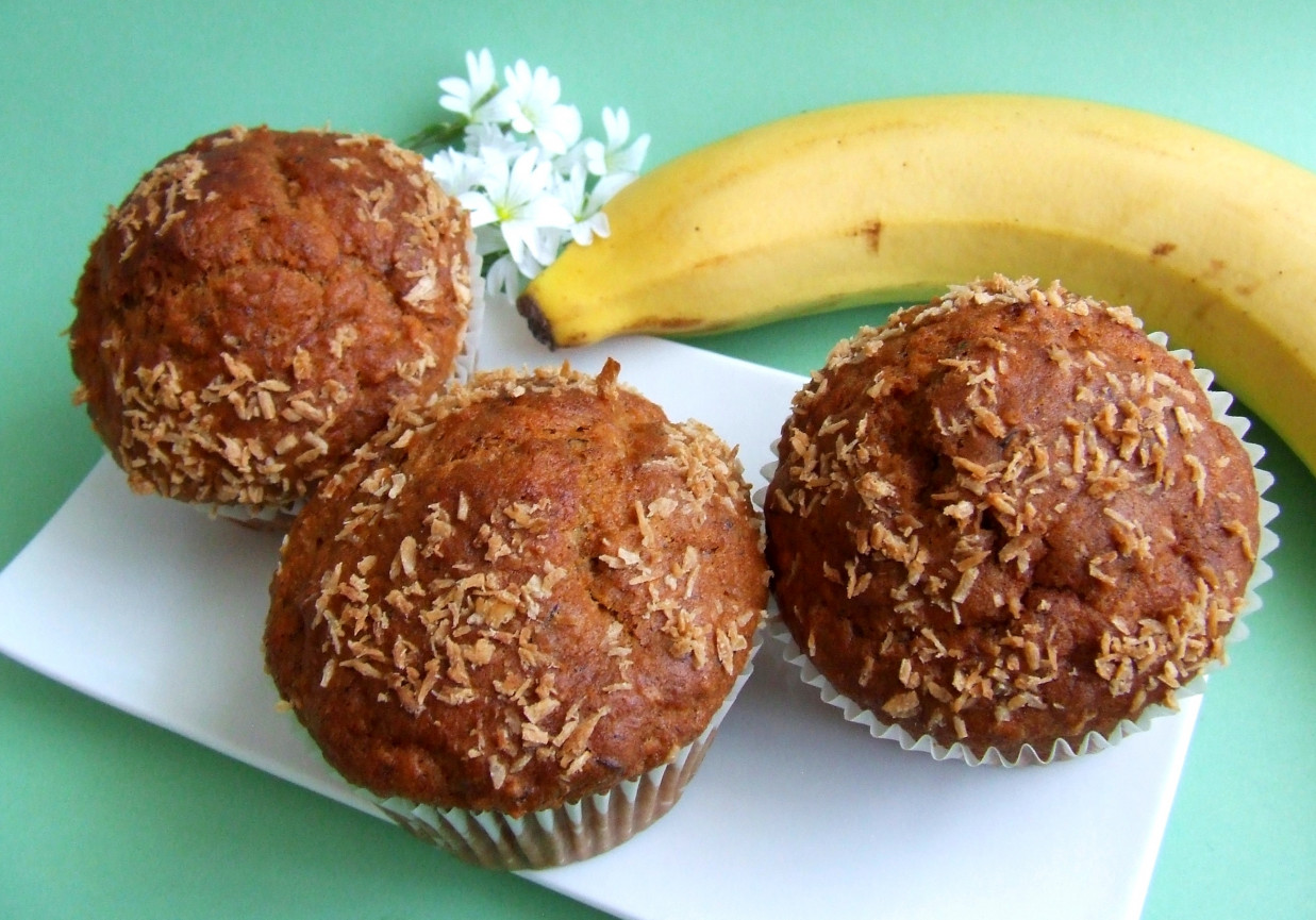 Muffinki bananowo-kokosowe foto