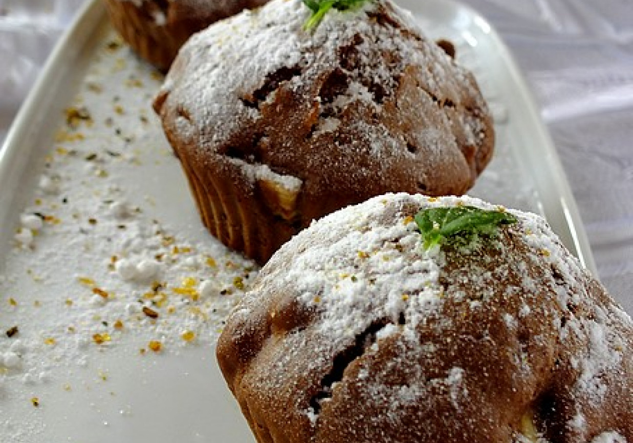 Muffinki bananowo-czekoladowo-orzechowe foto