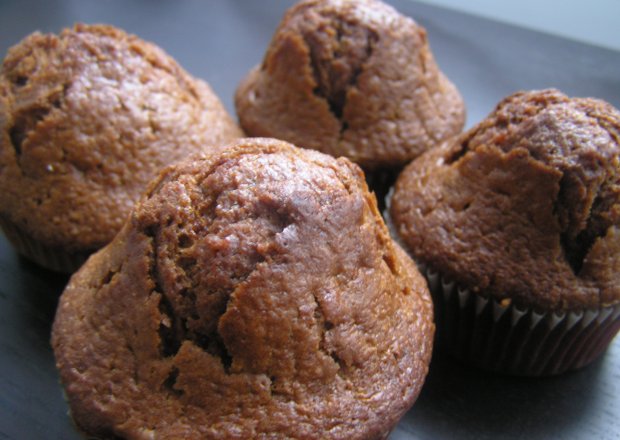 Fotografia przedstawiająca Muffinki cytrynowe z nutellą
