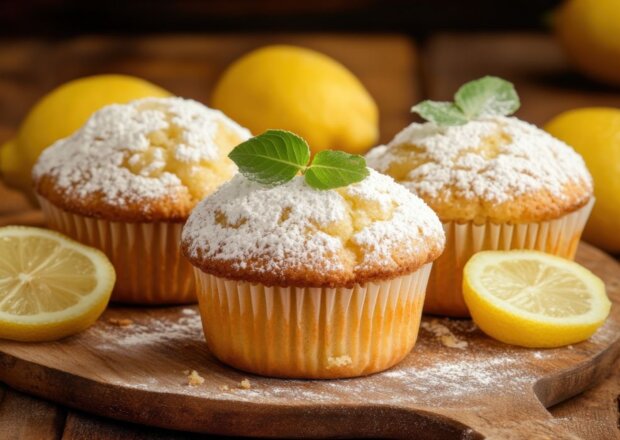 Fotografia przedstawiająca Muffinki cytrynowe