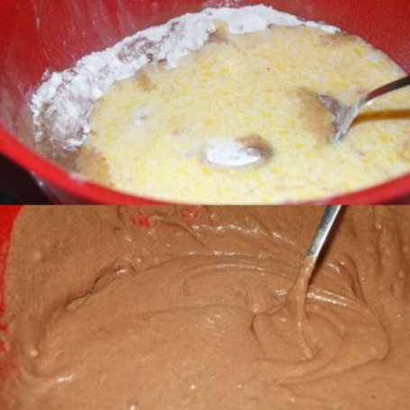 Krok 3 - Muffinki czekoladowe z wiśniami foto