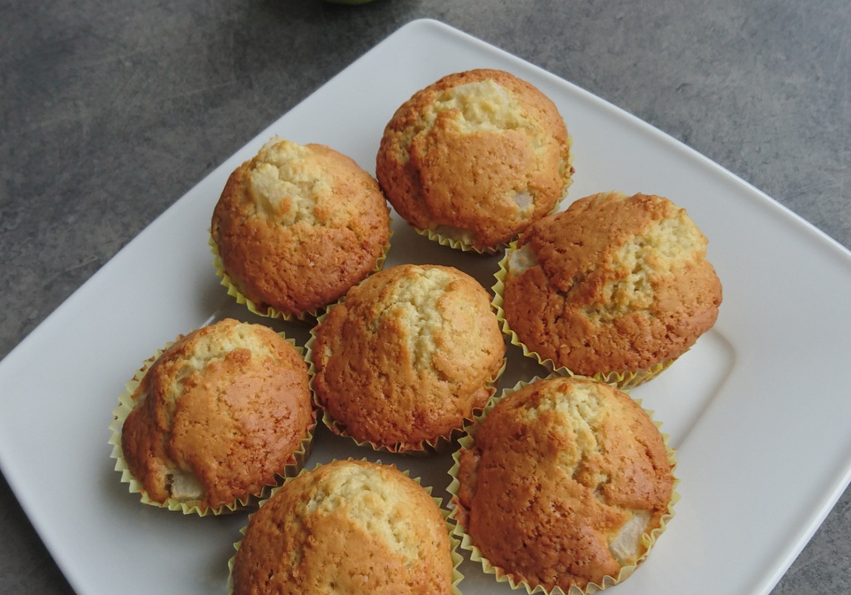 Muffinki gruszkowe z olejem kokosowym foto