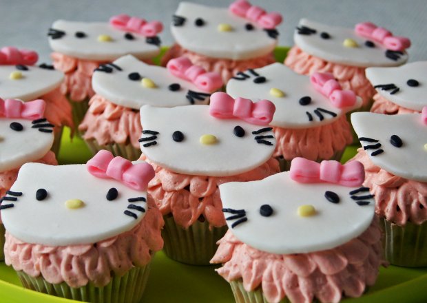 Fotografia przedstawiająca Muffinki Hello Kitty