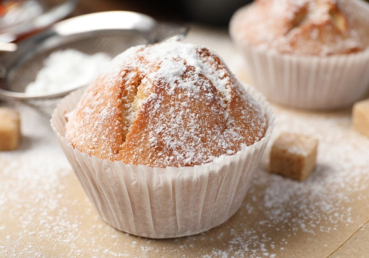 Muffinki jogurtowe z budyniem foto