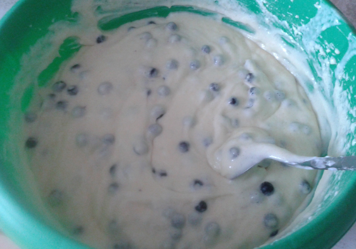 Muffinki jogurtowe z jagodami  foto