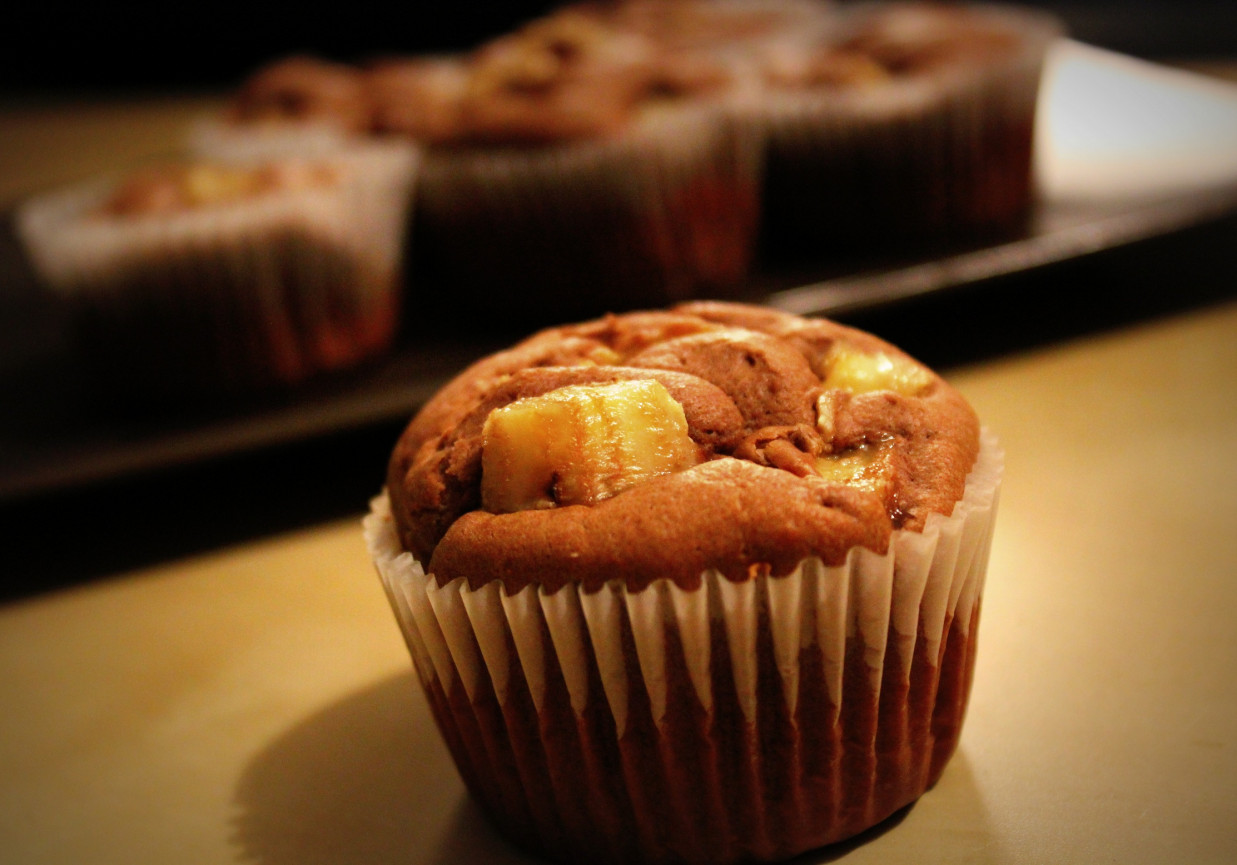 Muffinki kakao - banan foto