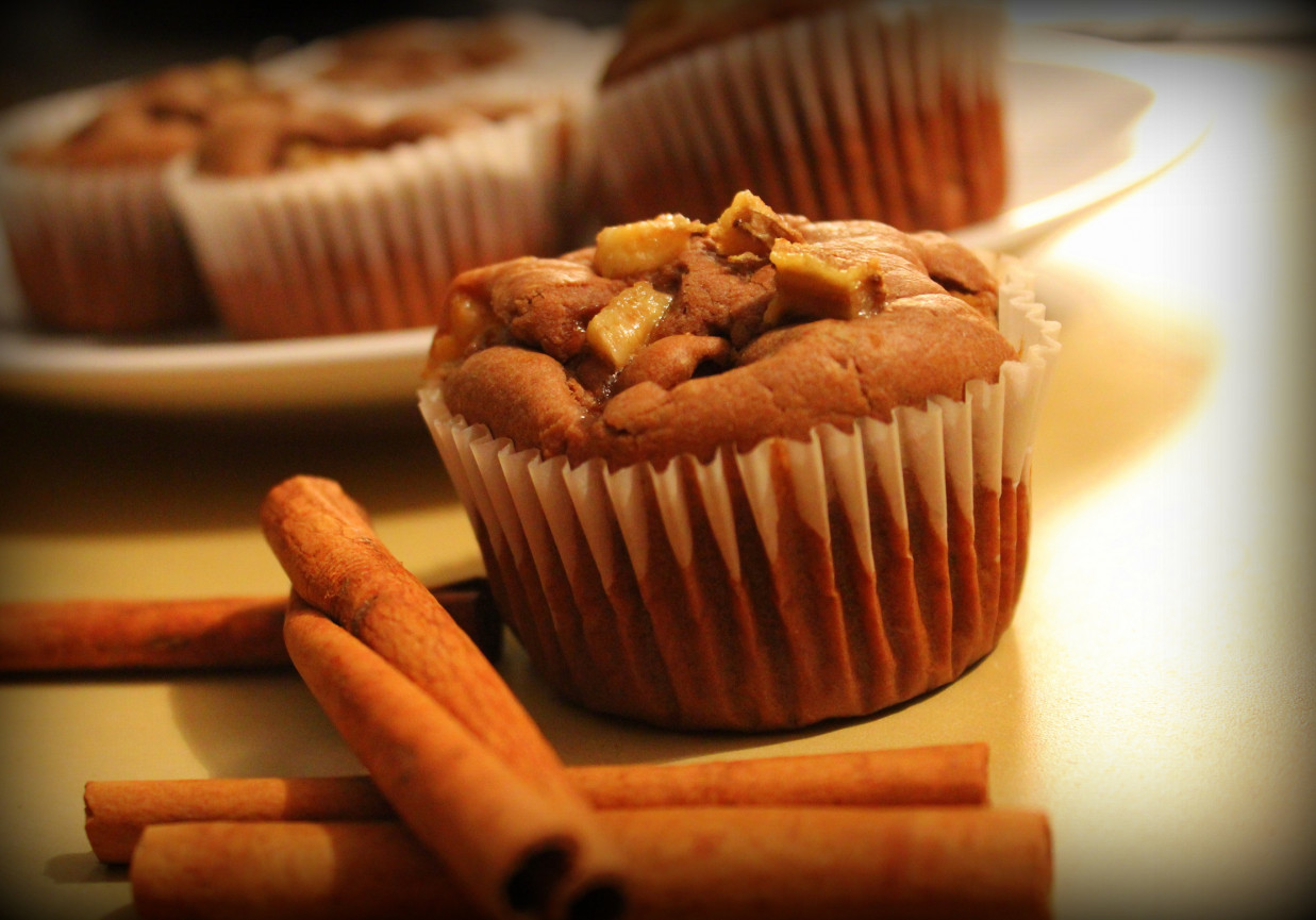 Muffinki kakao - banan foto