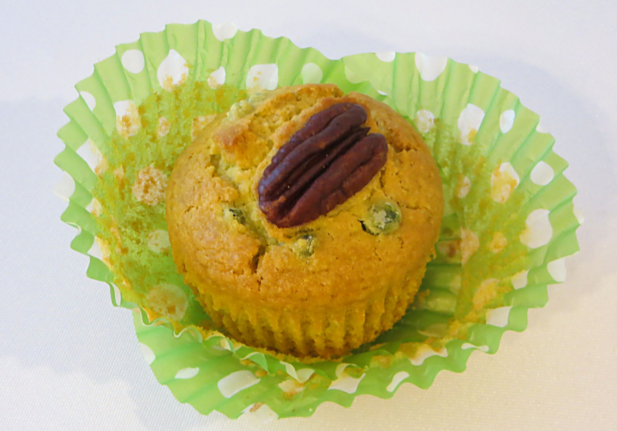 Muffinki kokosowe z zielonym groszkiem foto