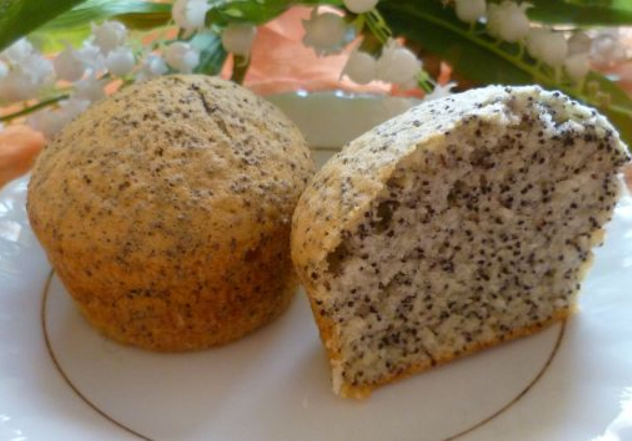 Muffinki makowe z białek foto