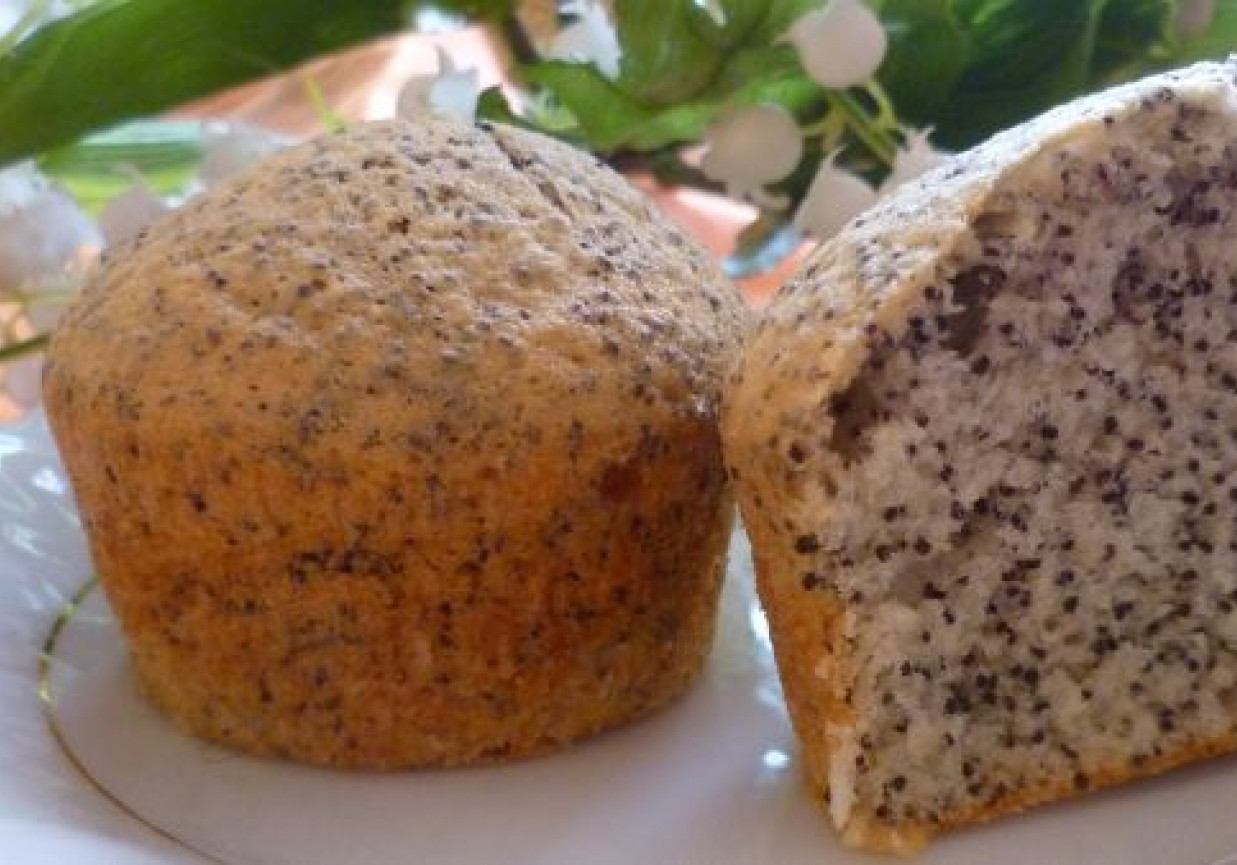 Muffinki makowe z białek foto