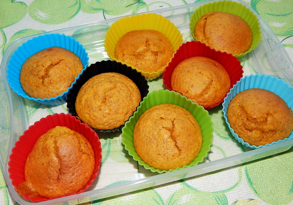 Muffinki migdałowe z dynią foto