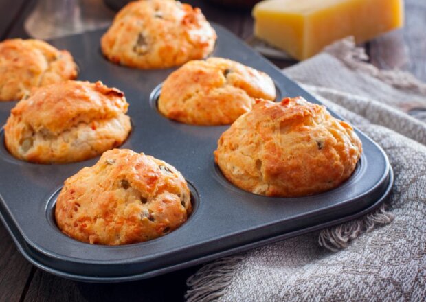 Fotografia przedstawiająca Muffinki warzywne