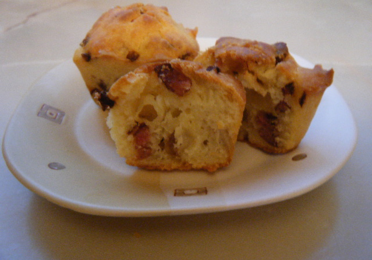 Muffinki z bekonem foto