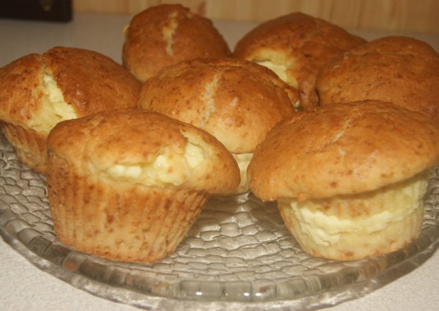 Fotografia przedstawiająca Muffinki z białym serem