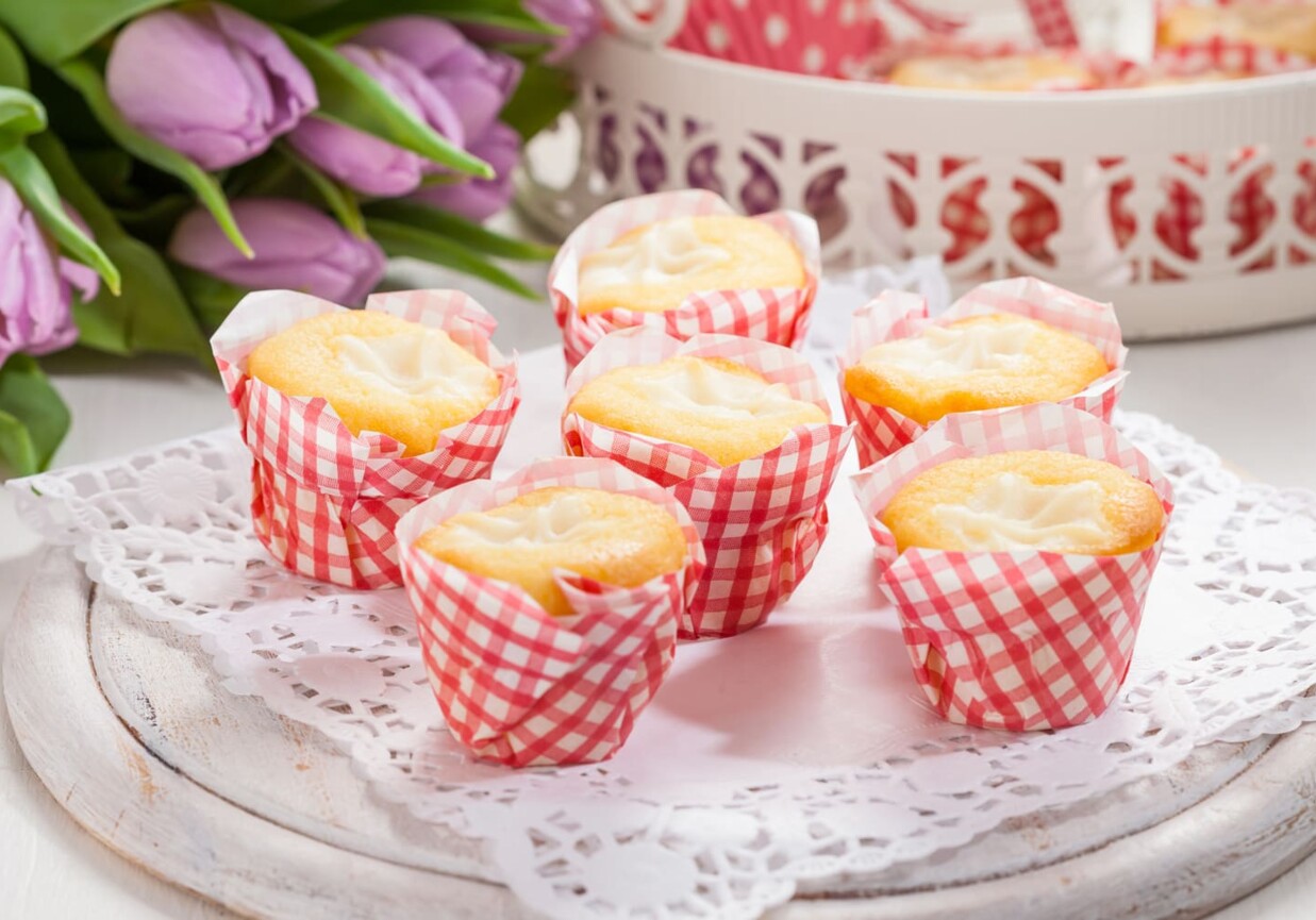 Muffinki z białym serem foto