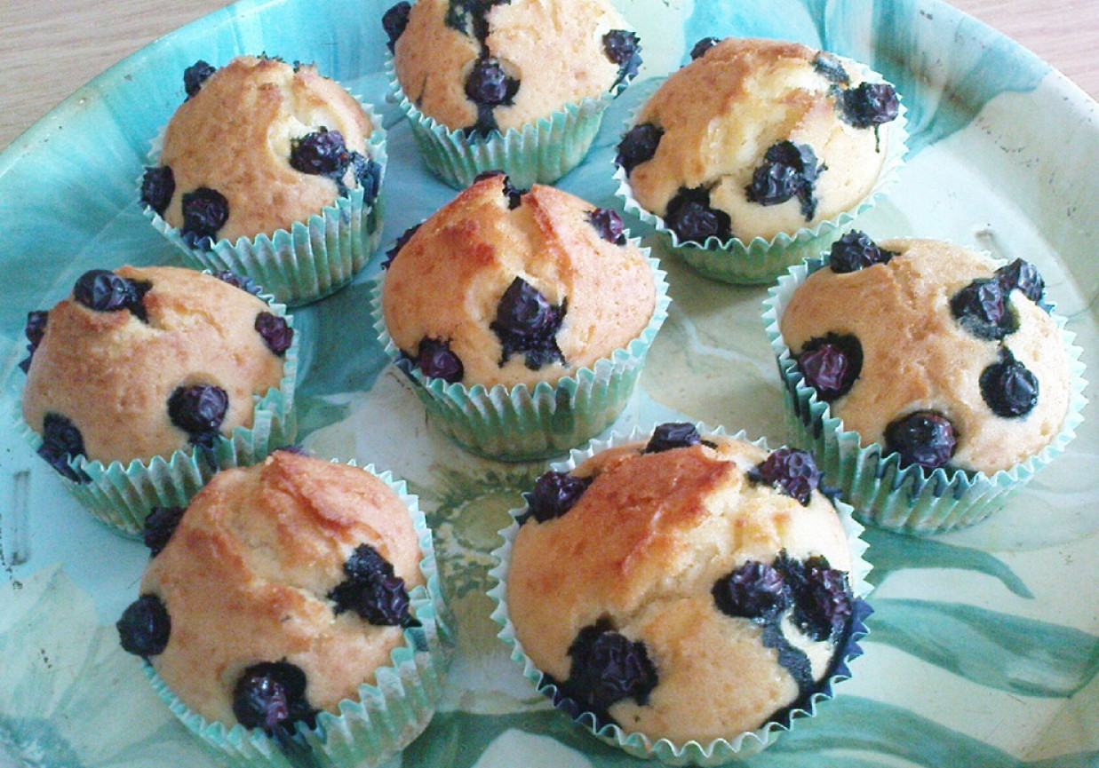 Muffinki z borówkami foto